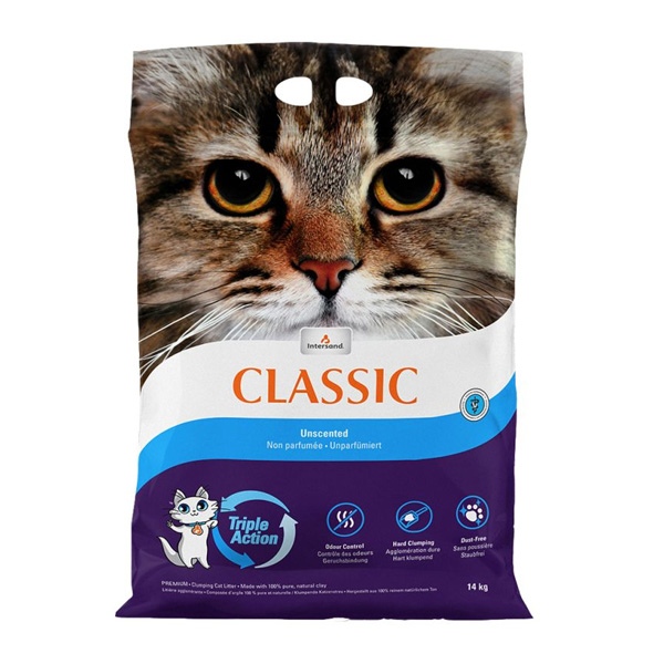 Unsauberkeit bei Katzen - Intersand Classic Katzenstreu Parfümfrei